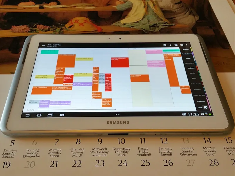 Elektronischer Kalender (Foto: Werner Näf) Elektronischer Kalender (Foto: Werner Näf)